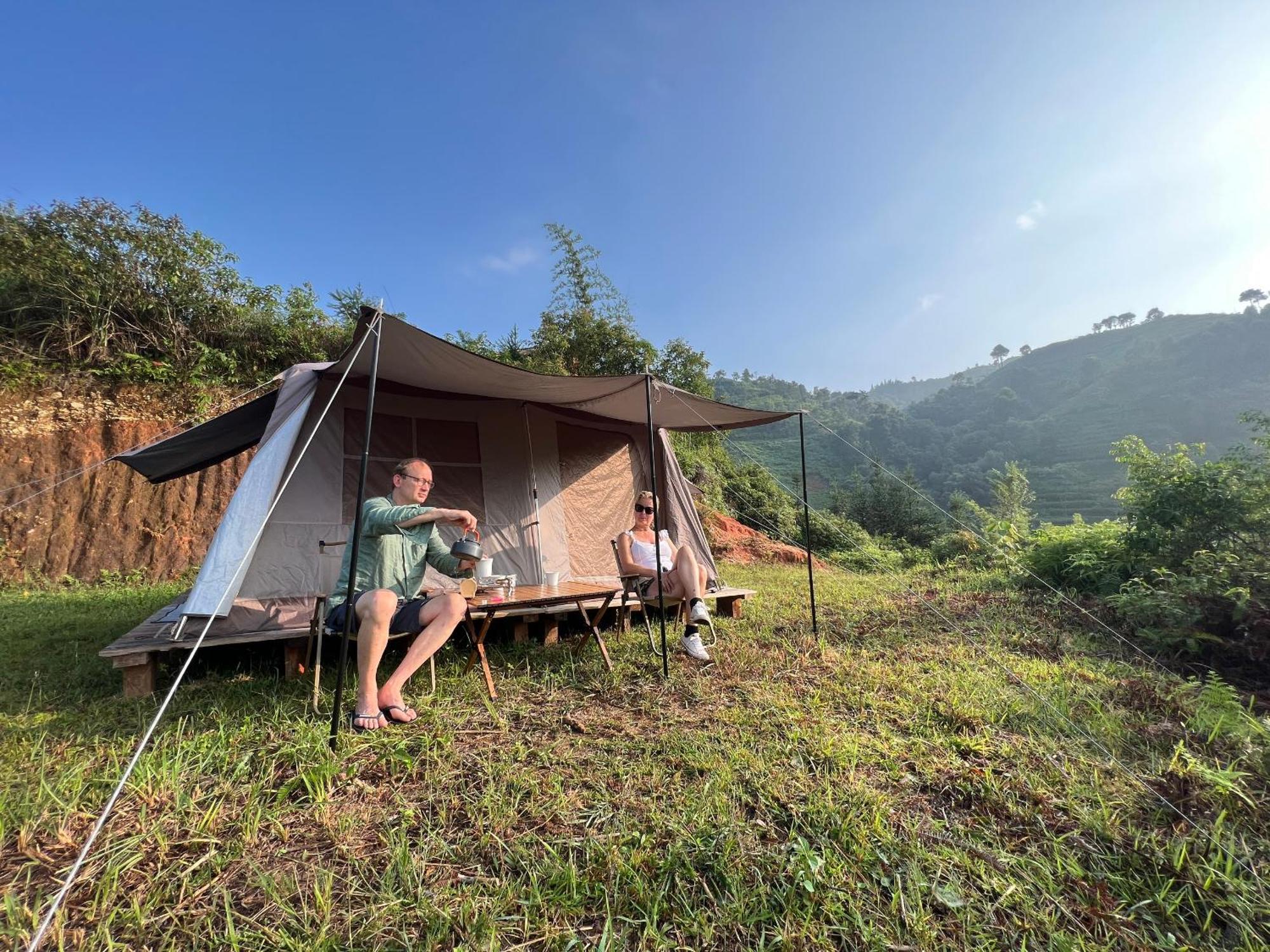 ホテル Nam Ly Retreat ハザン エクステリア 写真